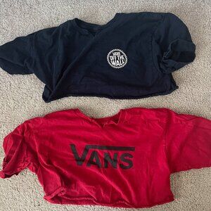 Two cropped Van Tshirts (large)
